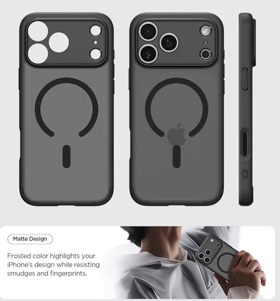 Spigen cobertor para iPhone 17 Pro Max, ultra híbrida MagFit [Control de cámara cubierta de TPU] [Anti-amarilleo] [Compatible con Magsafe]