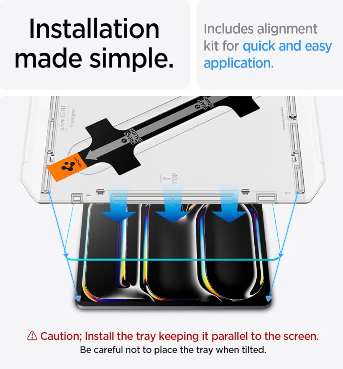 Spigen Vidrio Templado de iPad Pro 11 (2024)