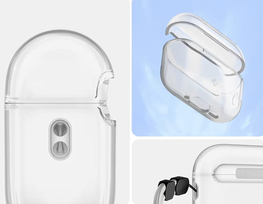 Spigen cobertor de AirPods Pro 3 (2025) incluye Cordon - Transparente