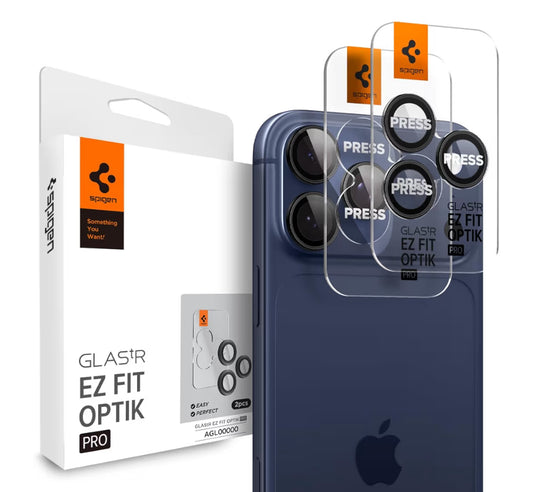 Spigen Lentes para iPhone 17/16/15 Pro Max - 16/15 Pro Negro