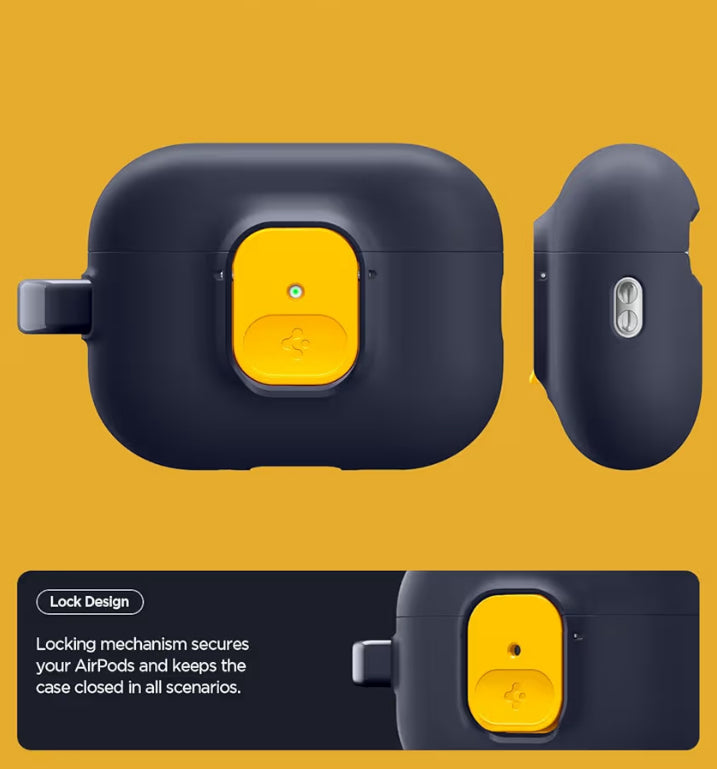 Spigen cobertor compatible con AirPods Pro 3, Nano Pop en Azul marino