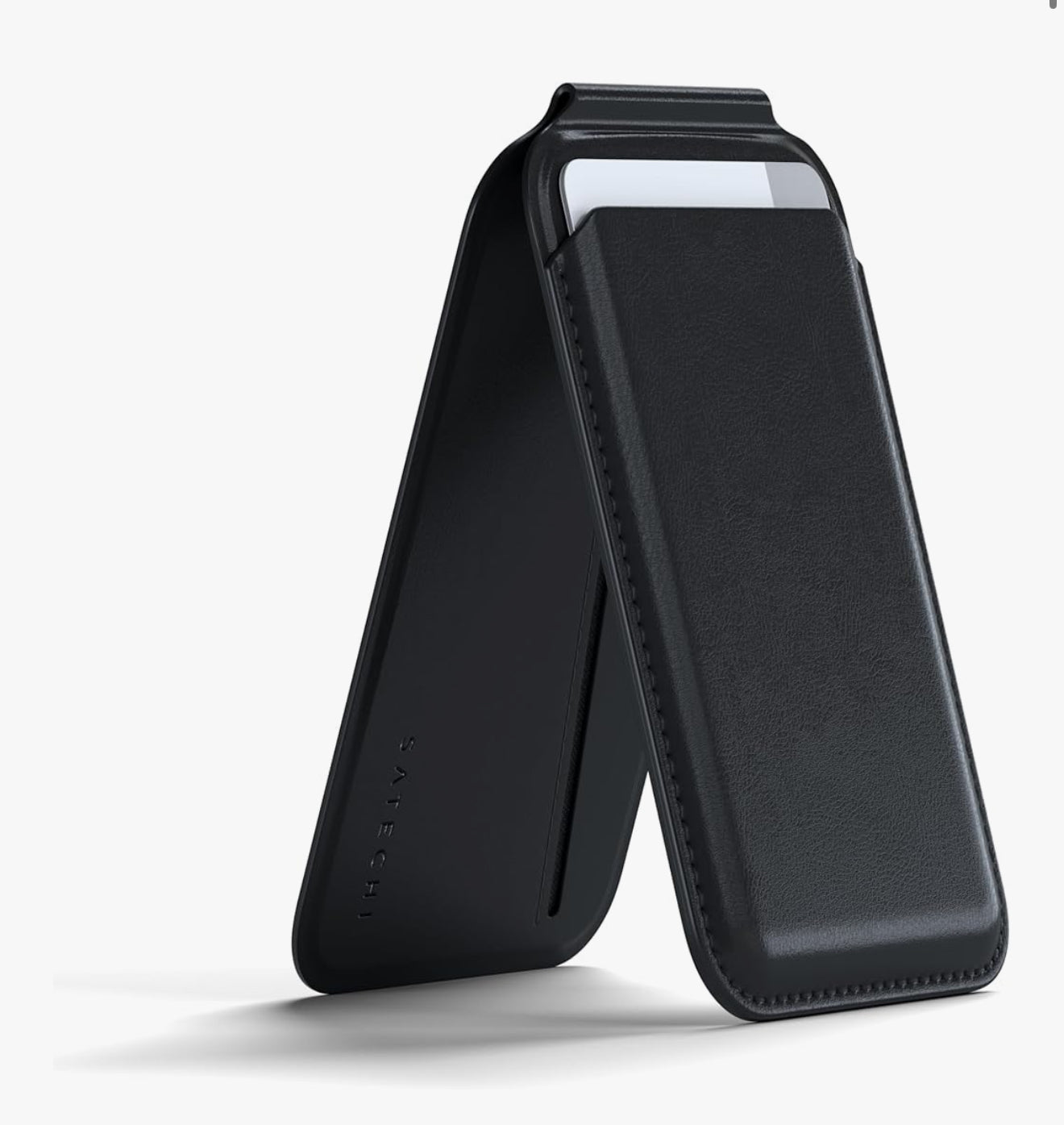 Satechi cartera magnética MagSafe para iPhone 15/14/13/12 de Cuero