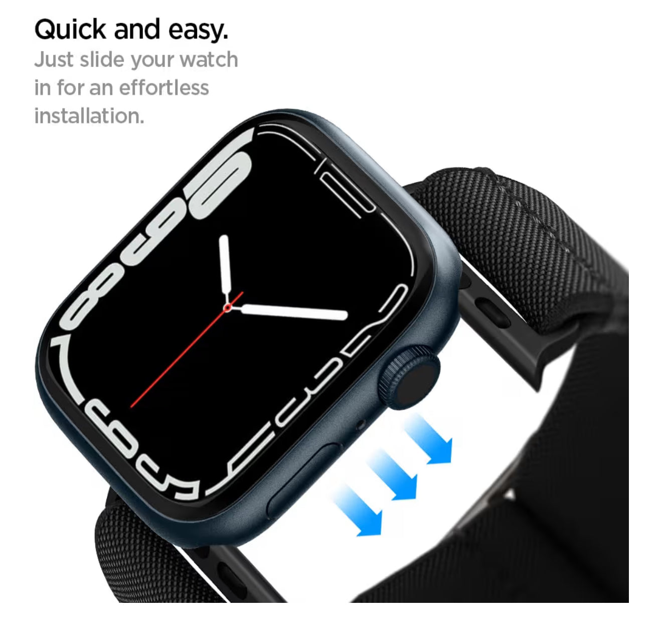 Spigen Apple Watch Banda negra Serie (49/46/45/44 mm)