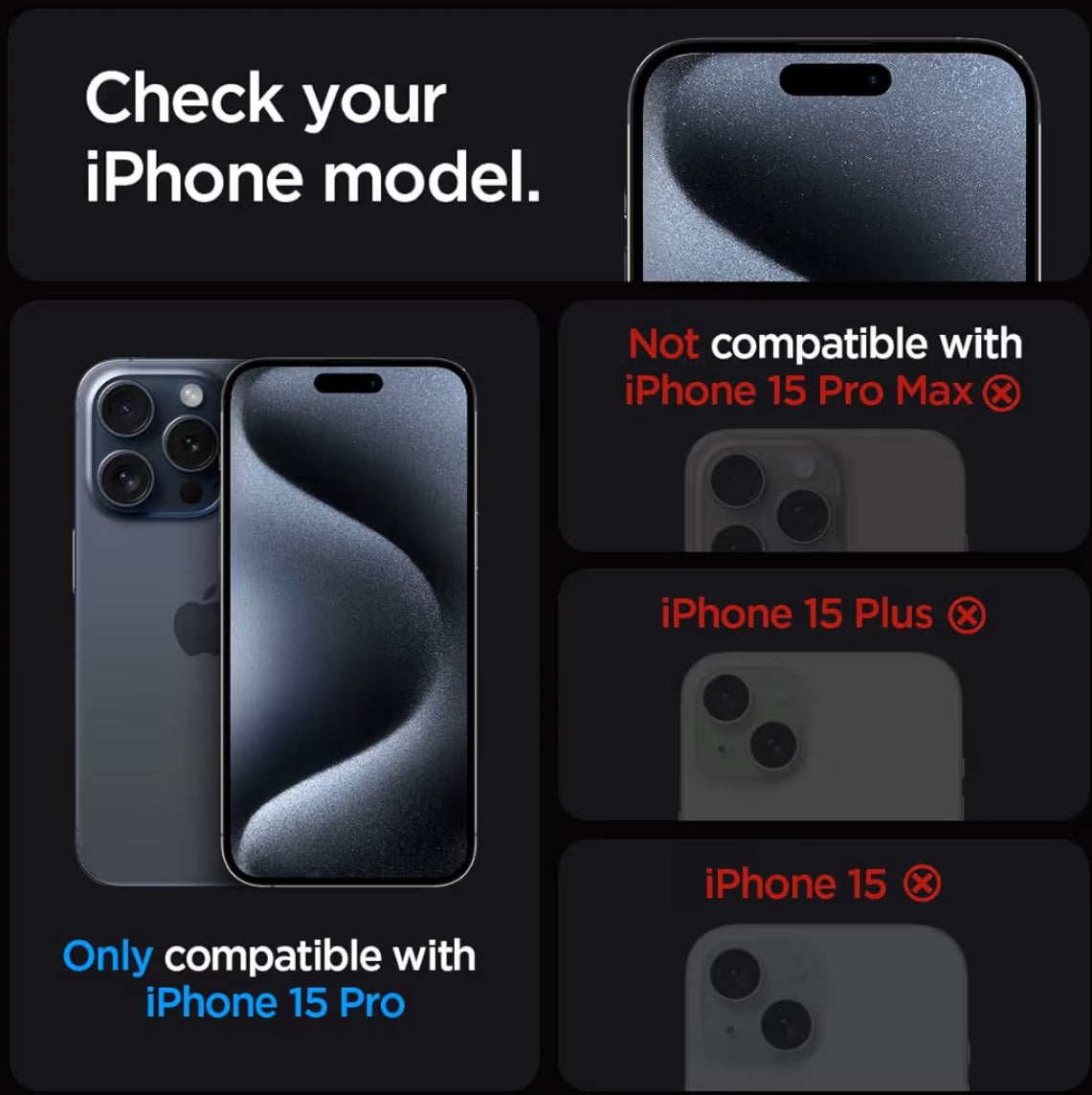 Spigen Vidrio Templado de iPhone 15 Pro