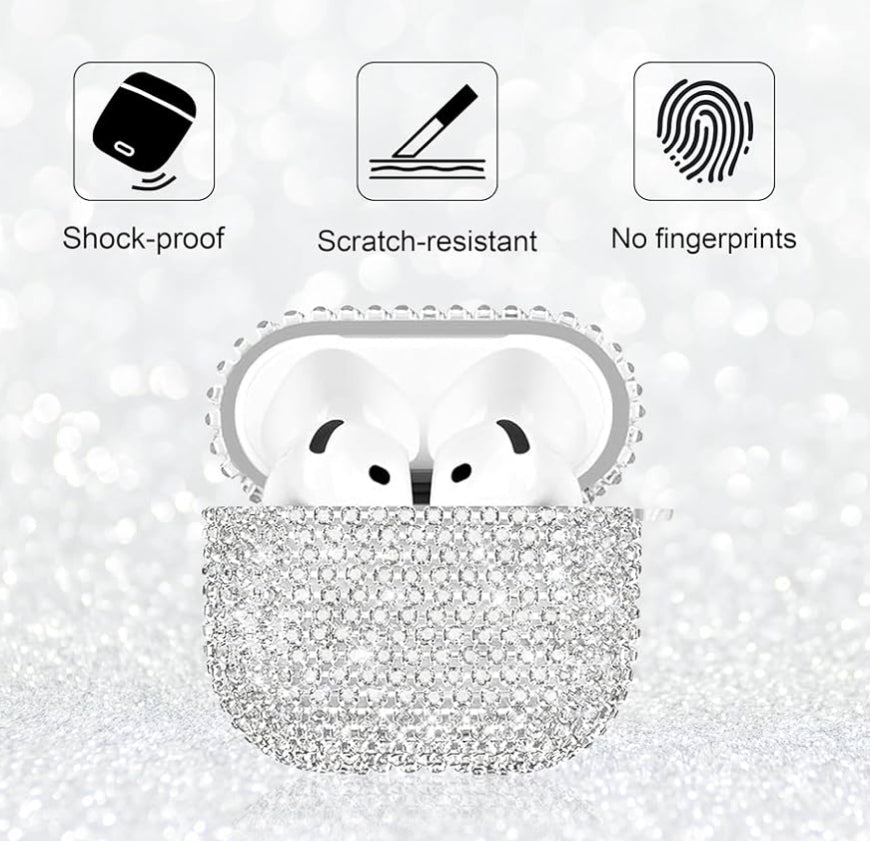 Sparkling Diamond cobertor compatible con AirPods 4