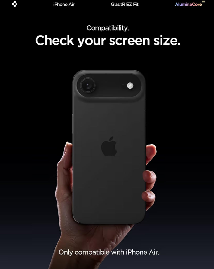 Spigen Vidrio Templado de iPhone 17 Air