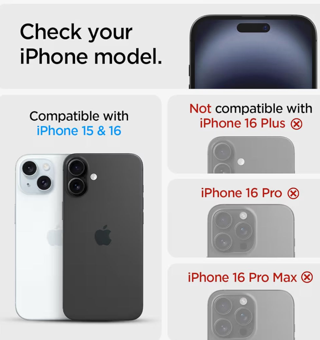 Spigen Vidrio Templado para iPhone 16/15