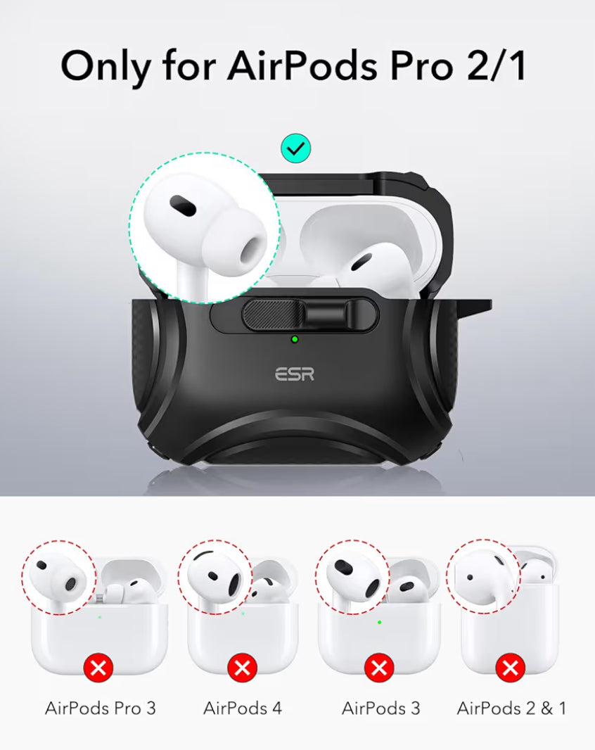 ESR Cobertor FlickLock de AirPods Pro (Gen 1/2)