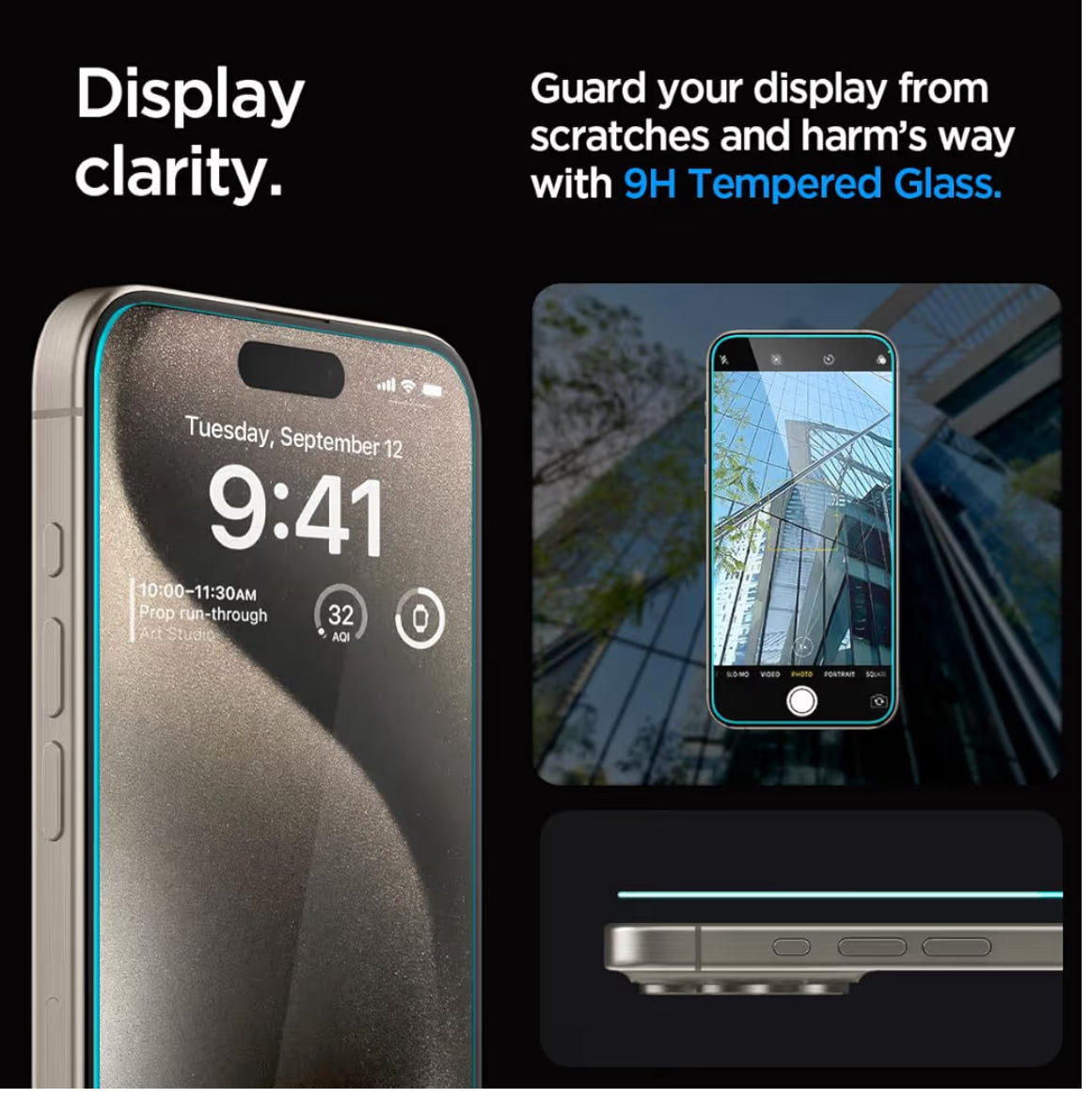 Spigen Vidrio Templado para iPhone 15 Pro Max