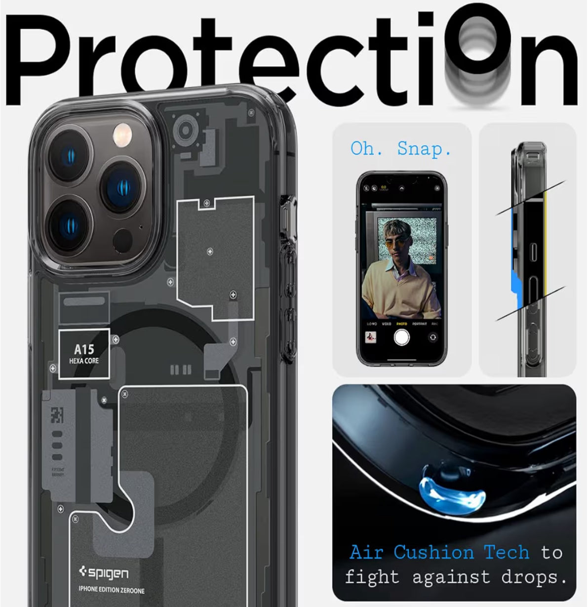 Spigen Ultra Hybrid cobertor para iPhone 13 Pro - Zero One