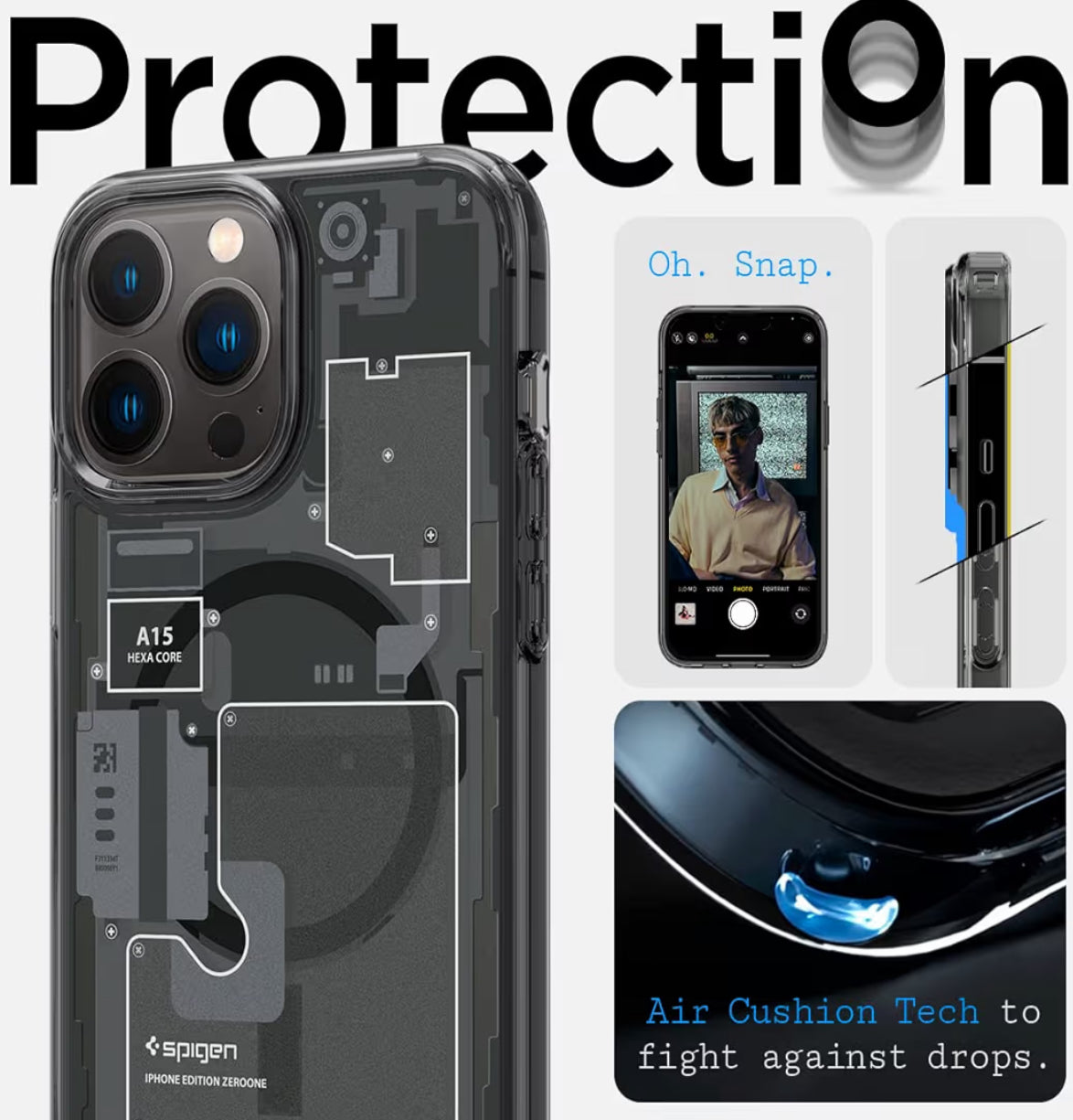 Spigen Ultra Hybrid cobertor de iPhone 13 Pro Max - Zero One