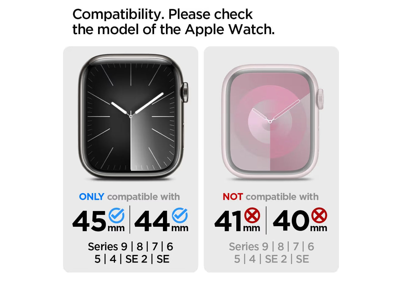 Spigen Rugged Armor Pro Funda + Banda de Apple Watch Serie        (45/44 mm)