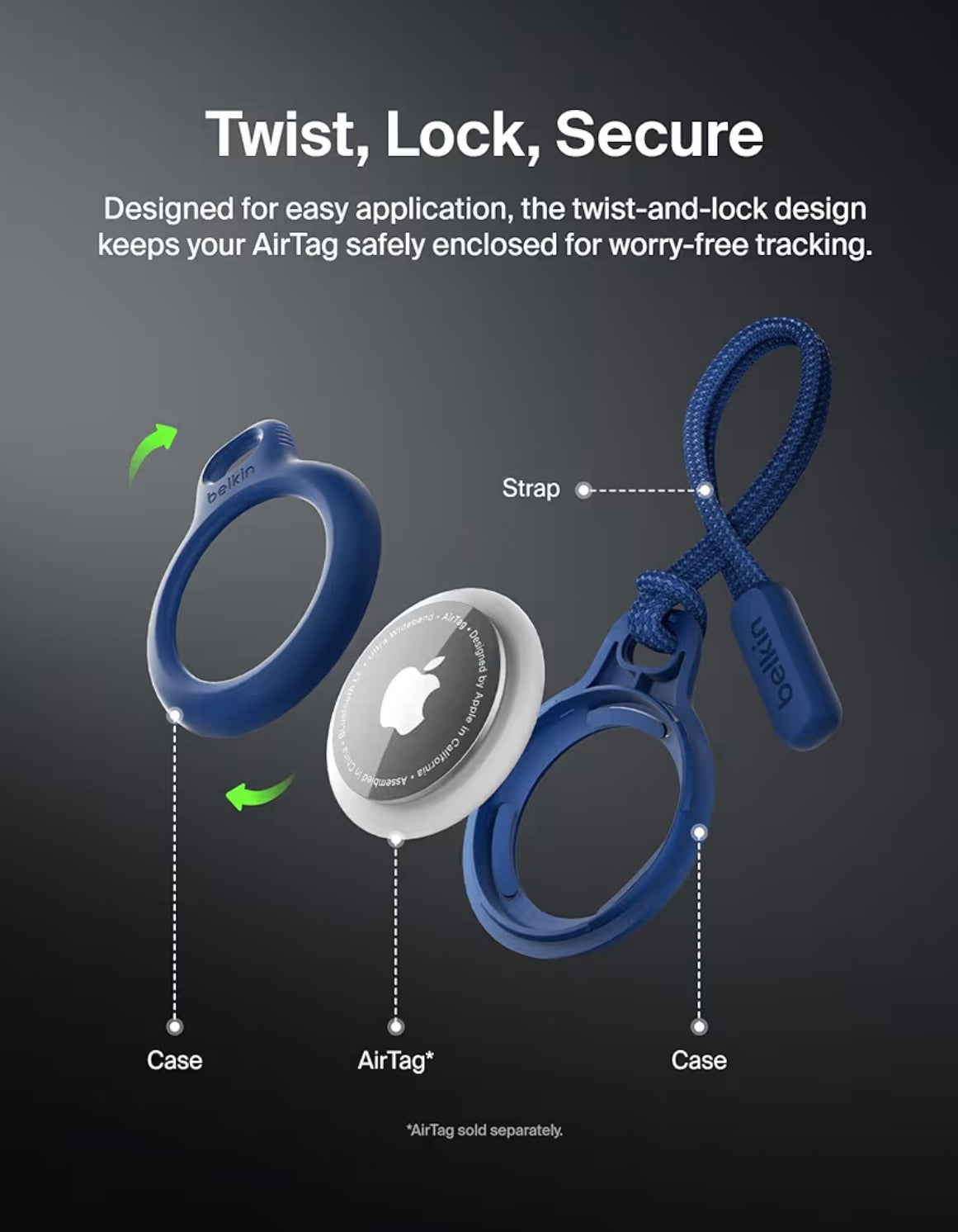 Belkin AirTag Holder Strap