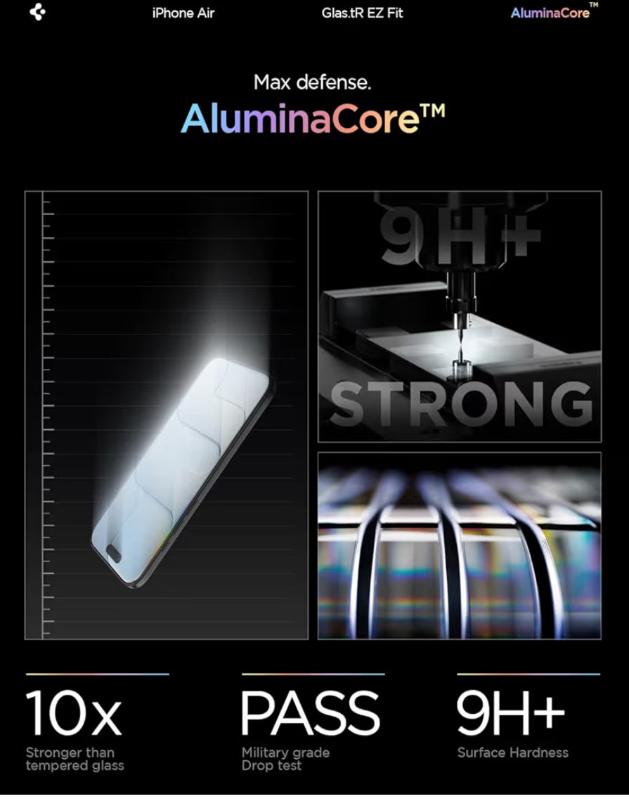 Spigen Vidrio Templado de iPhone 17 Air