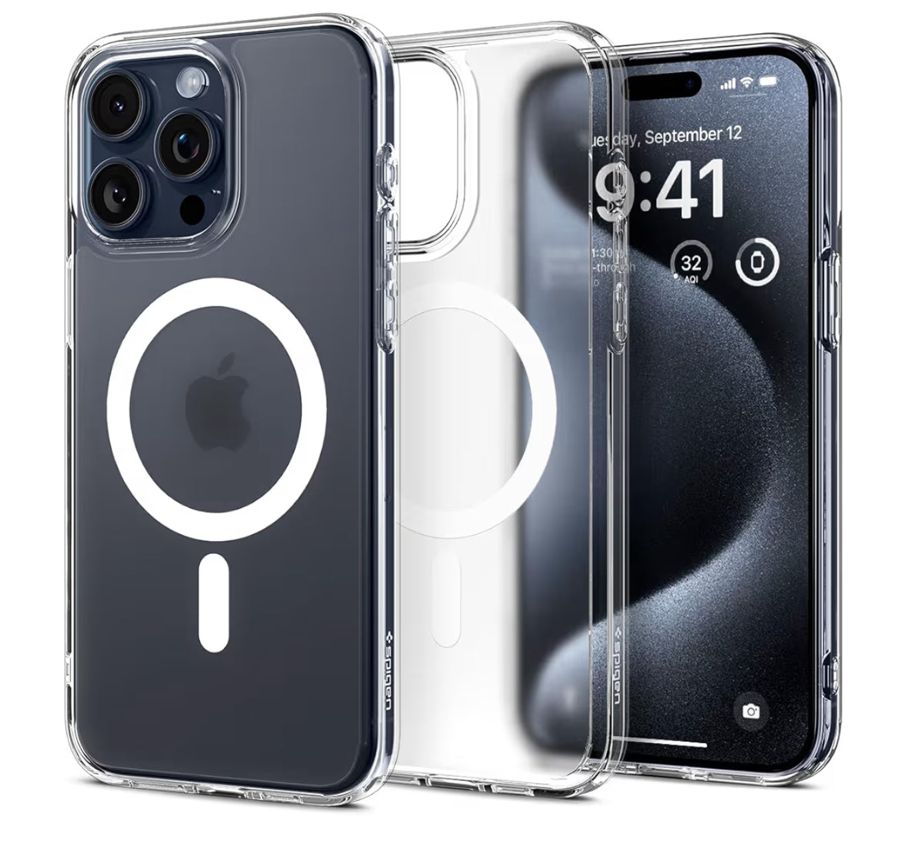 Spigen Ultra Hybrid - Frost Clear Cobertor de iPhone 15 Pro