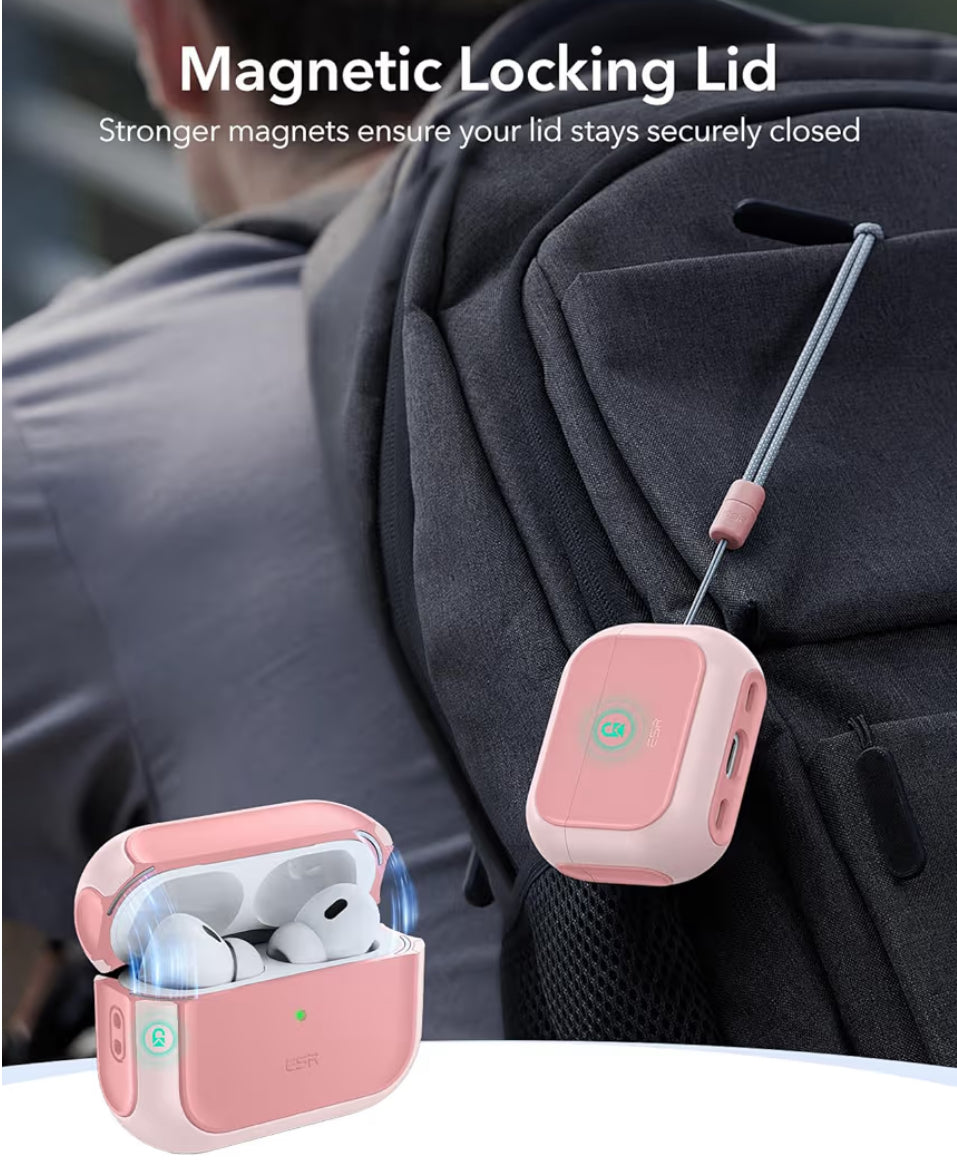 ESR Cobertor ÓRBIT de AirPods Pro 2nd Gen Rosa