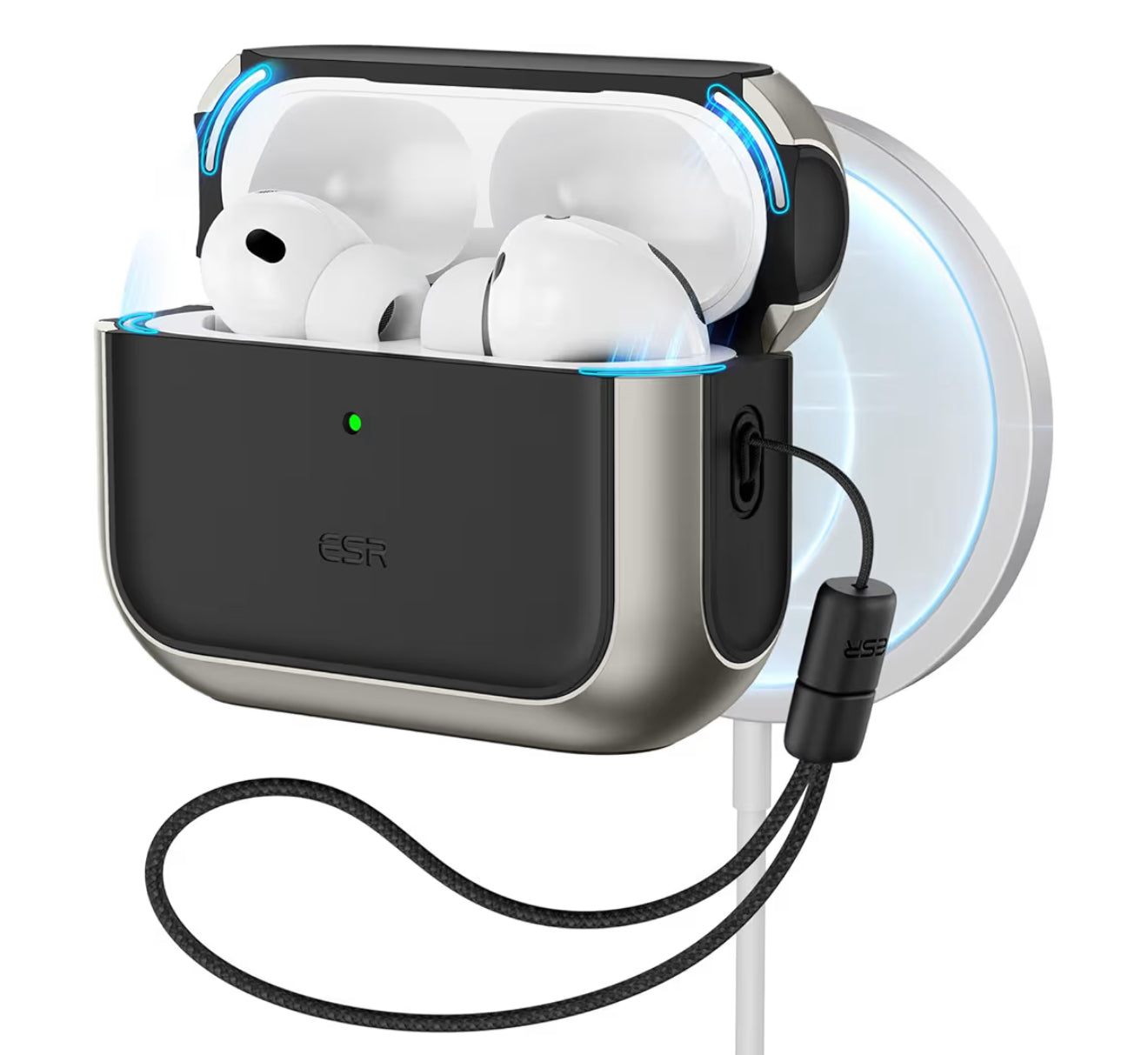 ESR Cobertor Hybrid para AirPods Pro 2/1 Titanio