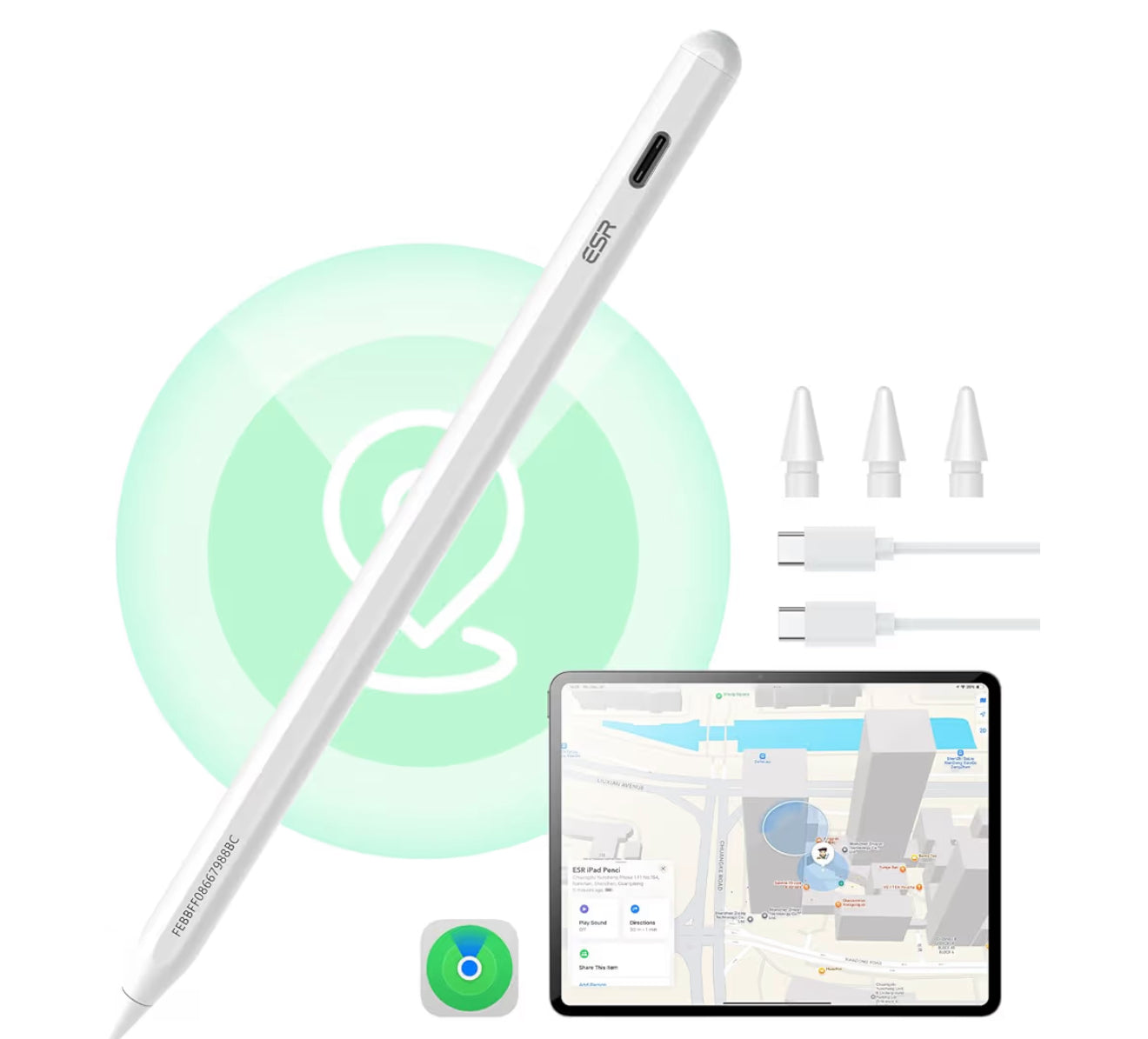 ESR Geo - Lápiz digital para iPad 2018-2025