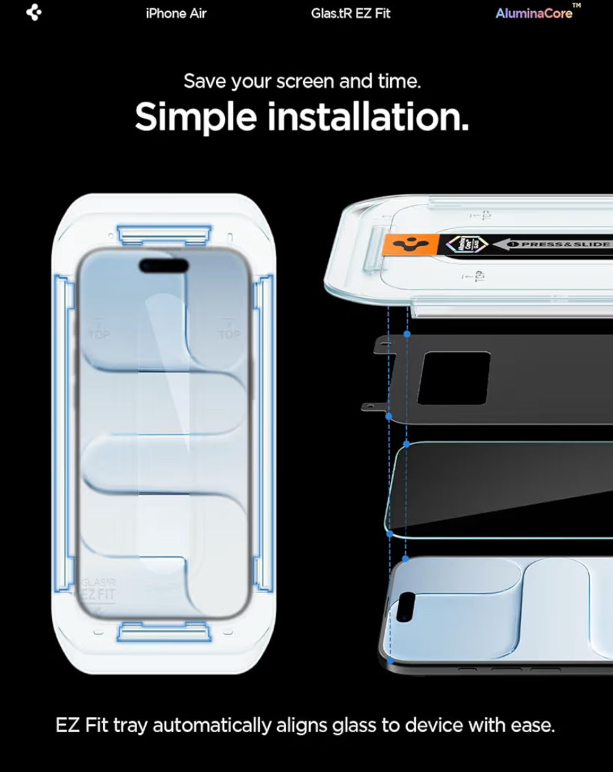 Spigen Vidrio Templado de iPhone 17 Air