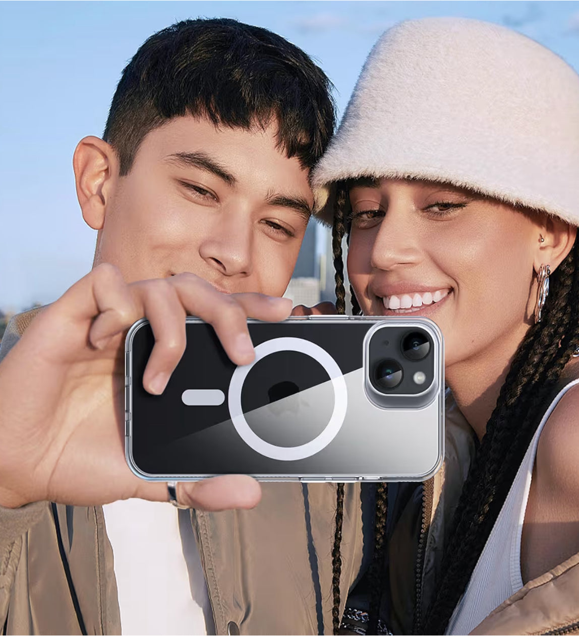 Apple Cobertor de iPhone 14 con MagSafe - Claro