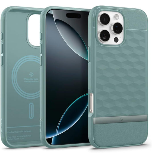 Caseology - Parallax Mag funda para 16 Pro Max, Verde Salvia
