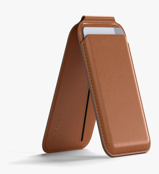 Satechi cartera magnética MagSafe para iPhone 15/14/13/12 de Cuero