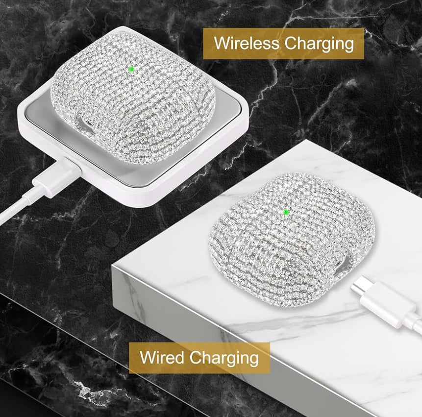Sparkling Diamond cobertor compatible con AirPods 4