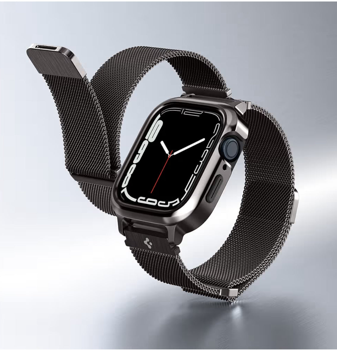 Spigen Metal Fit Pro Funda + Banda de Apple Watch Serie (45/44)