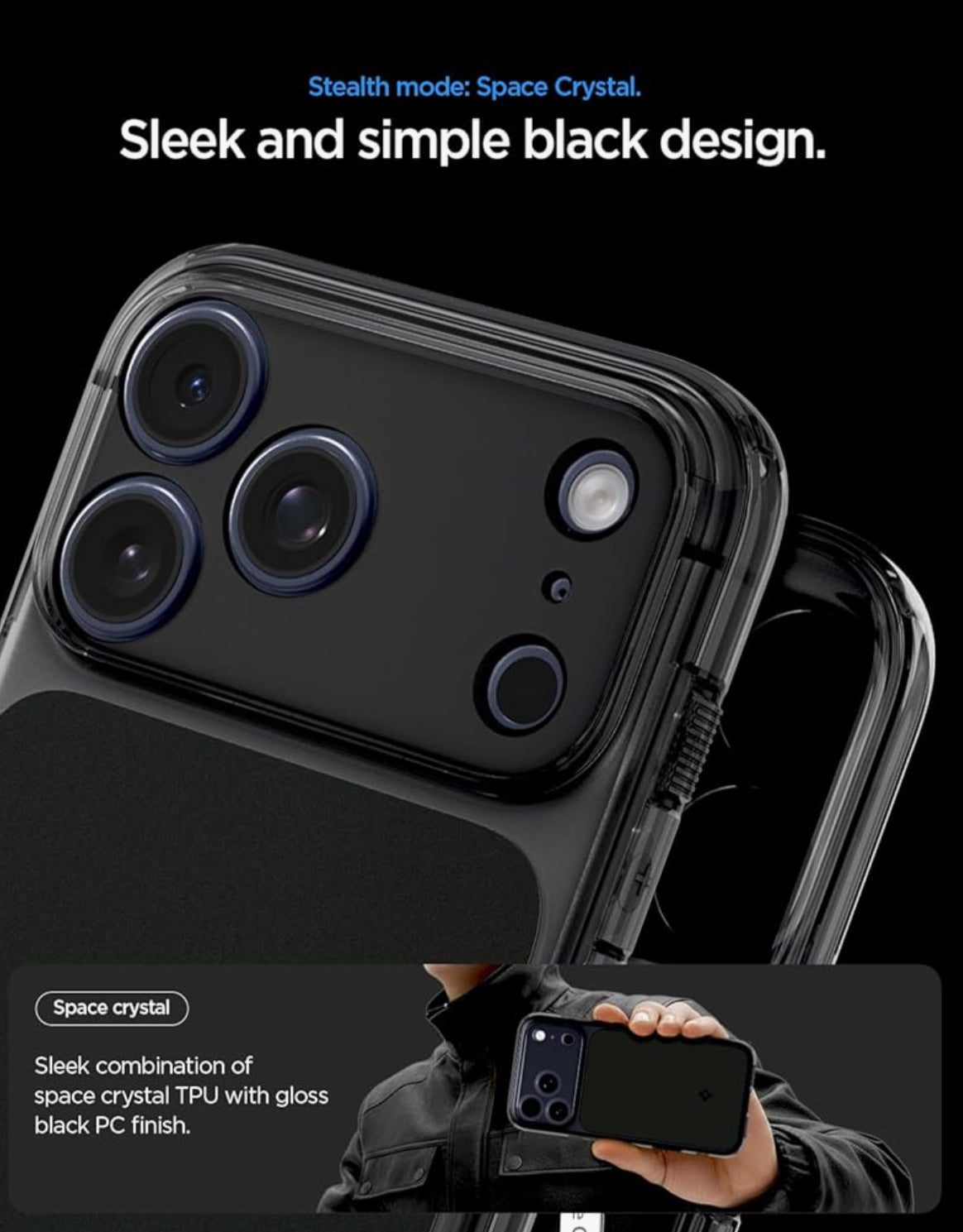 Spigen cobertor para iPhone 17 Pro Max, Ultra Hybrid T MagFit [botón de control de cámara] [compatible con Magsafe]