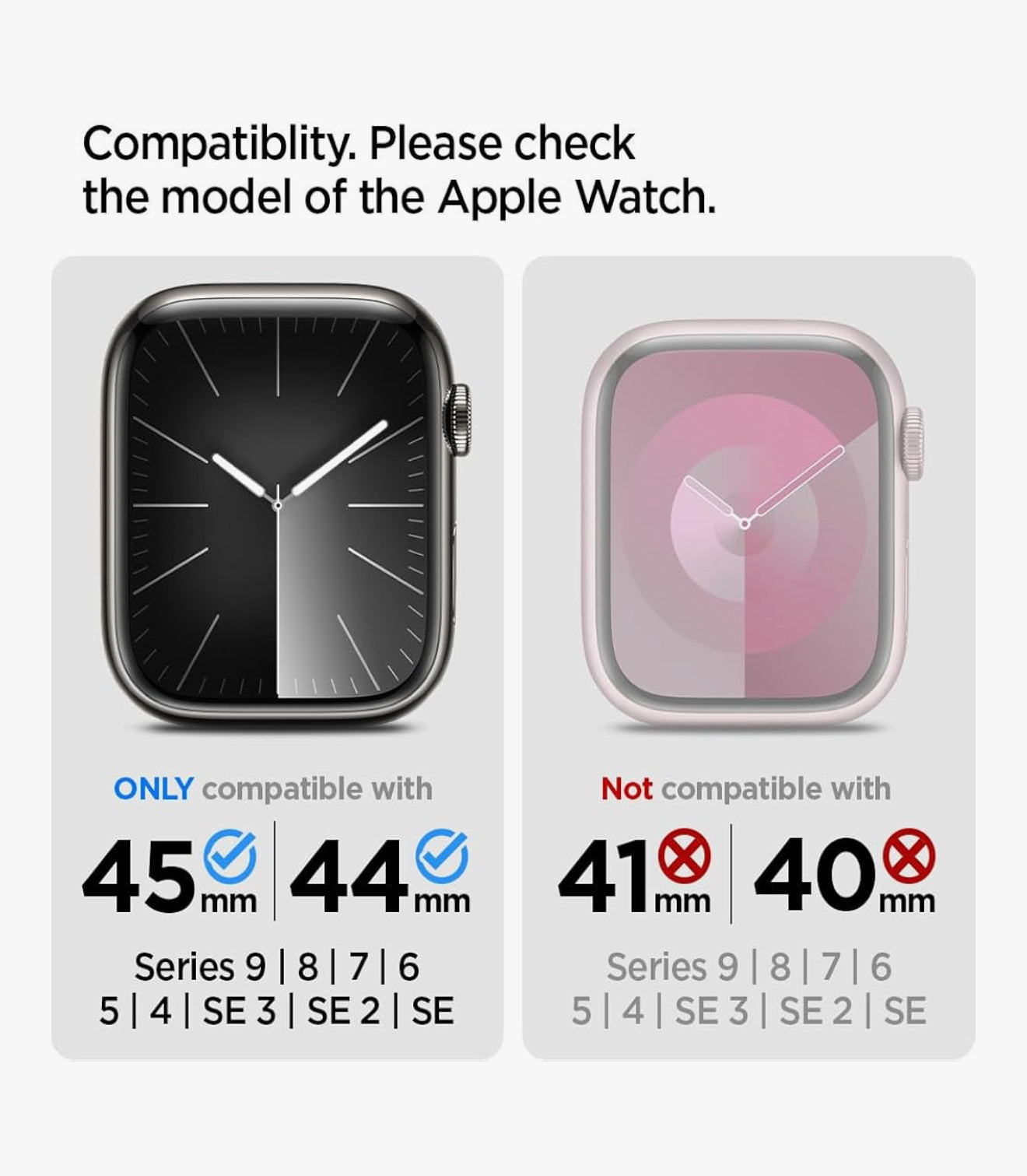 Spigen Rugged Armor Pro Funda + Banda de Apple Watch Serie (45/44)